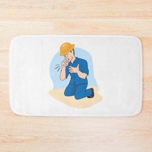 Item preview, Illustration represents a Caucasian man with cough symptoms. Ideal for health and institutional newsletters designed and sold by LucianoCosmo.