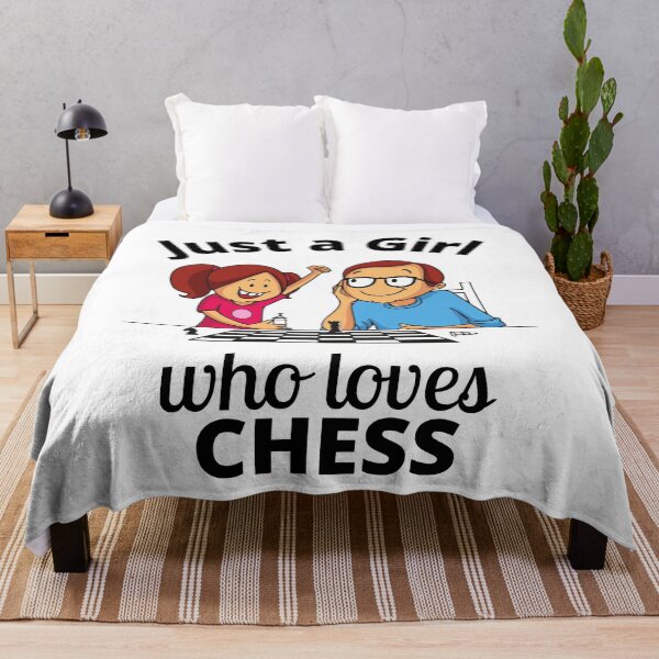 Item preview, Just a Girl Who Loves Chess designed and sold by BitsndPieces.
