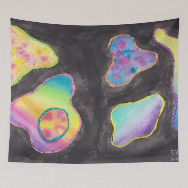 Item preview, Amoebas on Black designed and sold by emilyrosew1.