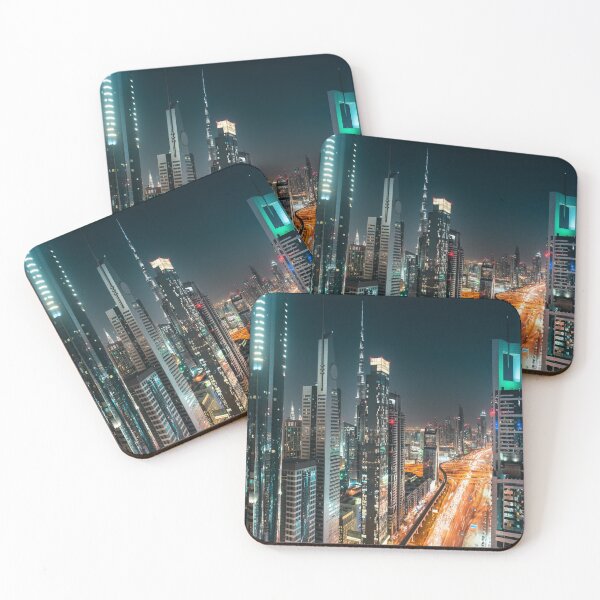 Item preview, dubai city at night designed and sold by franckreporter.