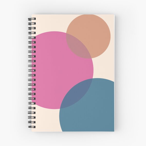 Artikelvorschau, Kreise geometrische Formen Abstraktes Kunstdesign | Orange Pink Blue Poster Ruhiges Zen entworfen und verkauft von Medic89.