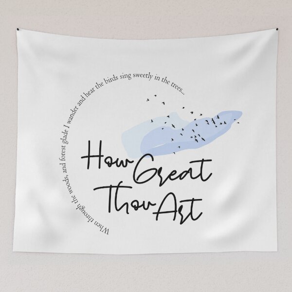 Item preview, How Great Thou Art Blue designed and sold by studioelliejo.