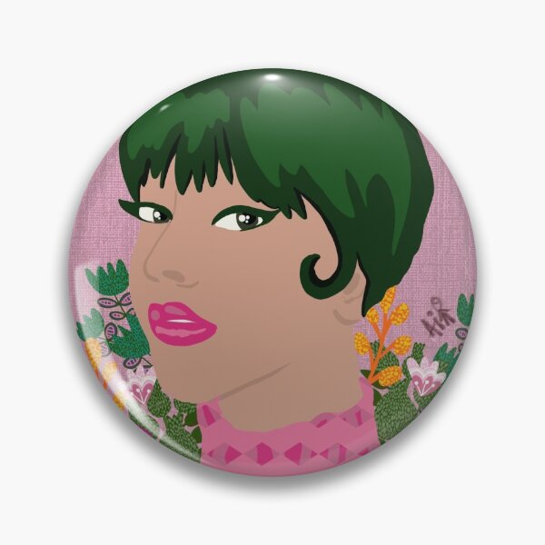 Green hair girl Pin