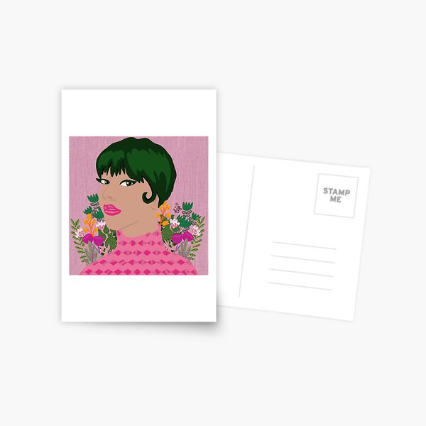 Green hair girl Postcard