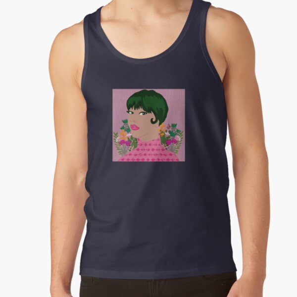 Green hair girl Tank Top