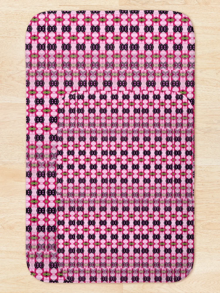 Thumbnail 5 of 6, Bath Mat, Pink Magics Patterned designed and sold by Graphroad.
