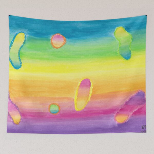 Item preview, Rainbow Amoebas designed and sold by emilyrosew1.