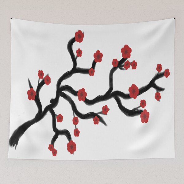 Item preview, Doodled Plum Blossoms designed and sold by PrimoREWards.
