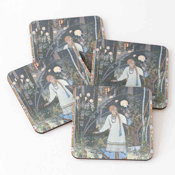 Item preview, Ivan Bilbin - Vasilia the Beautiful Fairy Tale Illustration(1900) designed and sold by RiskyTrizkit.