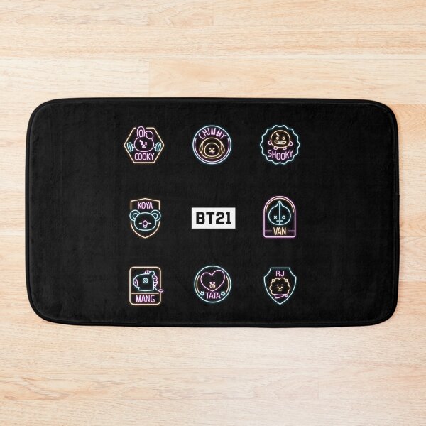 Item preview, Bt21 neon light (van, rj, shooky, cooky, chimmy, koya, tata, mang) designed and sold by Cute-Stuffs.