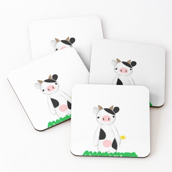 Item preview, Friendly cow with flower designed and sold by KarrotCreates.