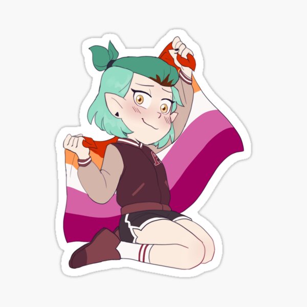 Lesbian Amity Sticker By Raspbi Redbubble