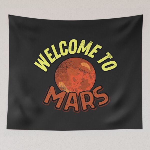 Item preview, Welcome to Mars | Vintage Distressed designed and sold by CozyMarket.