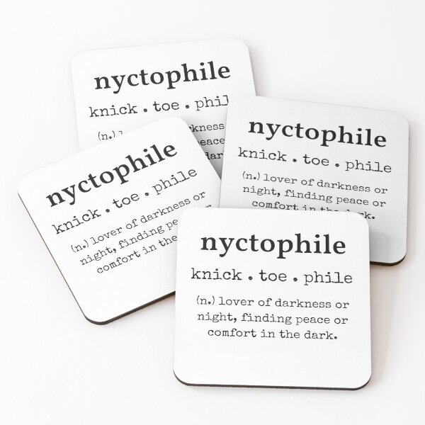 Item preview, Nyctophile - Lover of Darkness & The Night designed and sold by Presto Prints Design.
