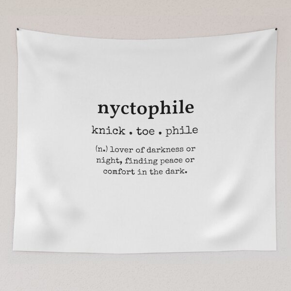 Item preview, Nyctophile - Lover of Darkness & The Night designed and sold by Presto Prints Design.