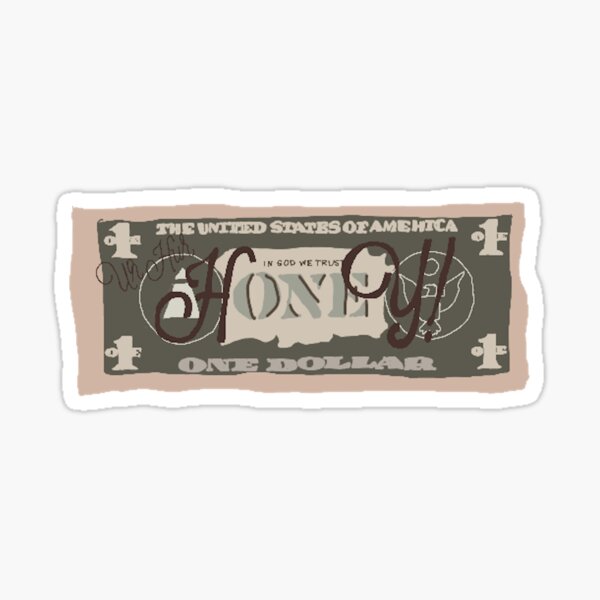 U Da One Money Sticker By Sabrinabyrd Redbubble