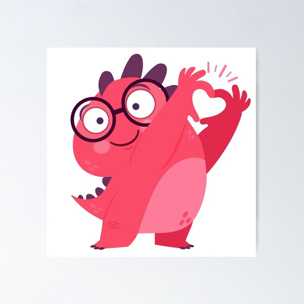 Item preview, I heart Dino designed and sold by Wonderful world of whimsical Art of yesteryear and today .