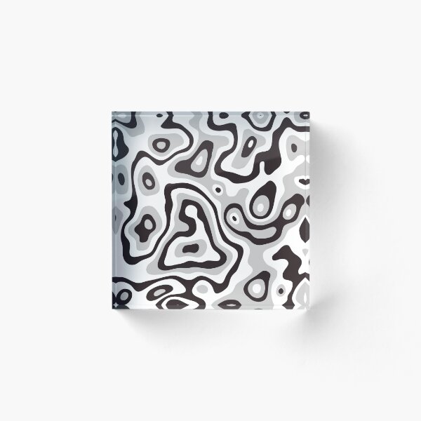 Aperçu de l'œuvre Peau de léopard noir et blanc créée et vendue par SoftMax.