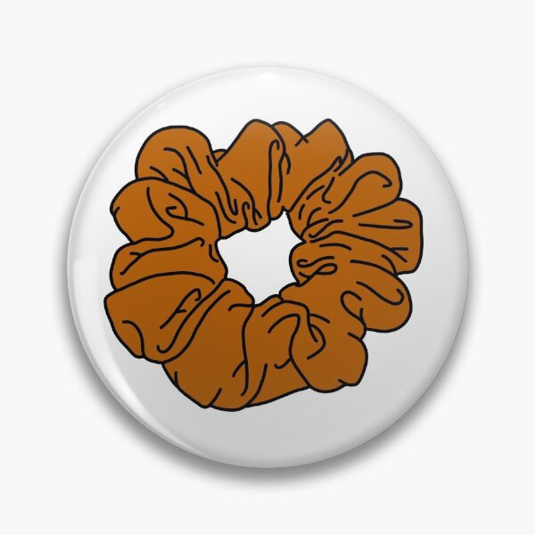 Item preview, Dark Rustic Orange Plain Colored Scrunchie designed and sold by piperdooley.
