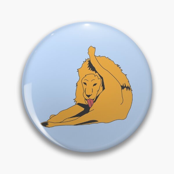 Item preview, Male Lion Cat Cleaning His Butt designed and sold by beerhamster.