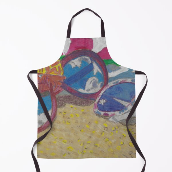 Item preview, At the Beach Sunglasses Lying on the Sand with a Hermit Crab and Beach Towel designed and sold by AliCatOriginals.