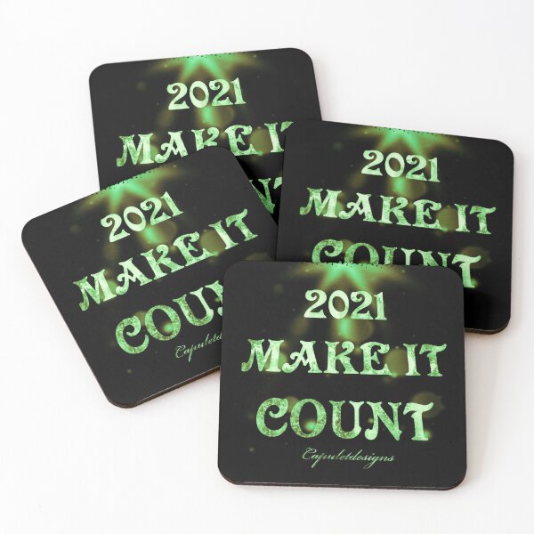 Item preview, Make It Count (Green Lettering) designed and sold by Capuletdesigns.