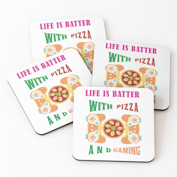 Item preview, Life is Better with pizza and Gaming designed and sold by smartness-shop.
