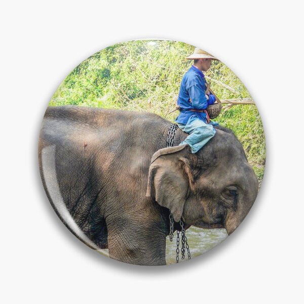 Item preview, Elephant and mahout designed and sold by Kevin Hellon.