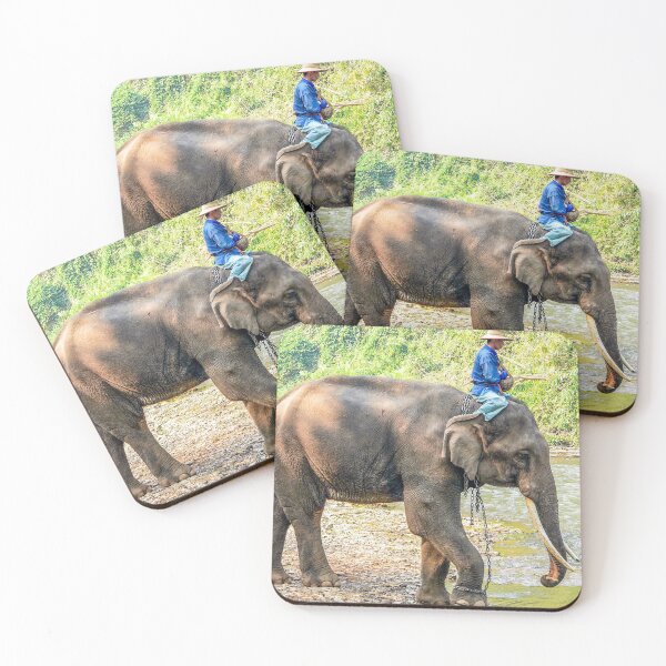 Item preview, Elephant and mahout designed and sold by Kevin Hellon.