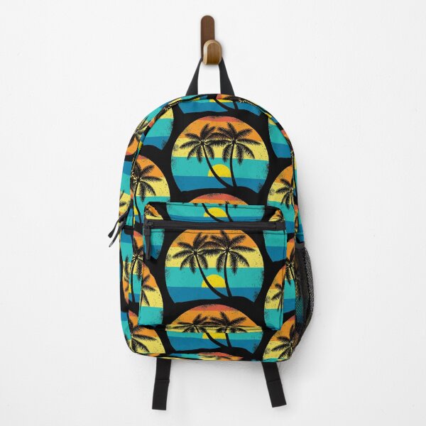 Item preview, Retro Colors/Feel Sunset Palm Trees-Distressed-2 designed and sold by BLACKSUN-SHOP.