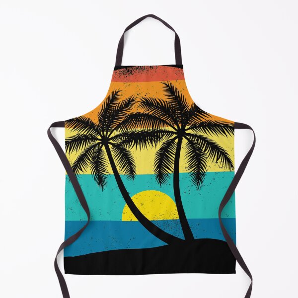 Item preview, Retro Colors/Feel Sunset Palm Trees-Distressed-2 designed and sold by BLACKSUN-SHOP.