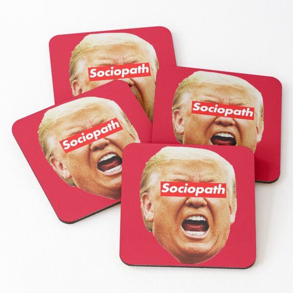 Item preview, trump Sociopath (red background) designed and sold by Thelittlelord.