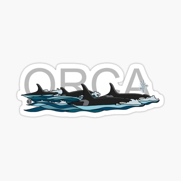 Orca text Sticker