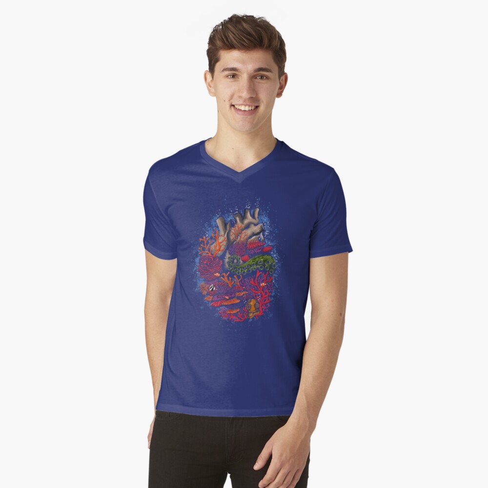 Item preview, V-Neck T-Shirt designed and sold by motymotymoty.