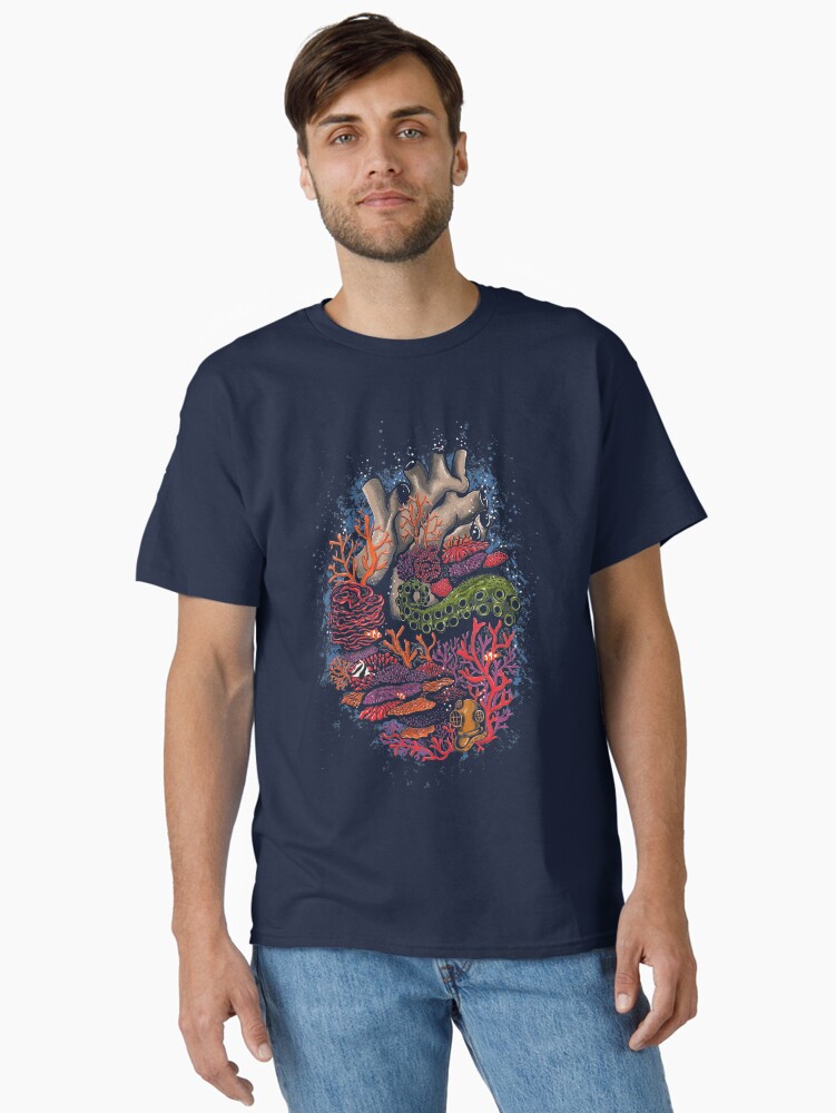 Thumbnail 1 of 7, Classic T-Shirt, heart of the sea designed and sold by motymotymoty.