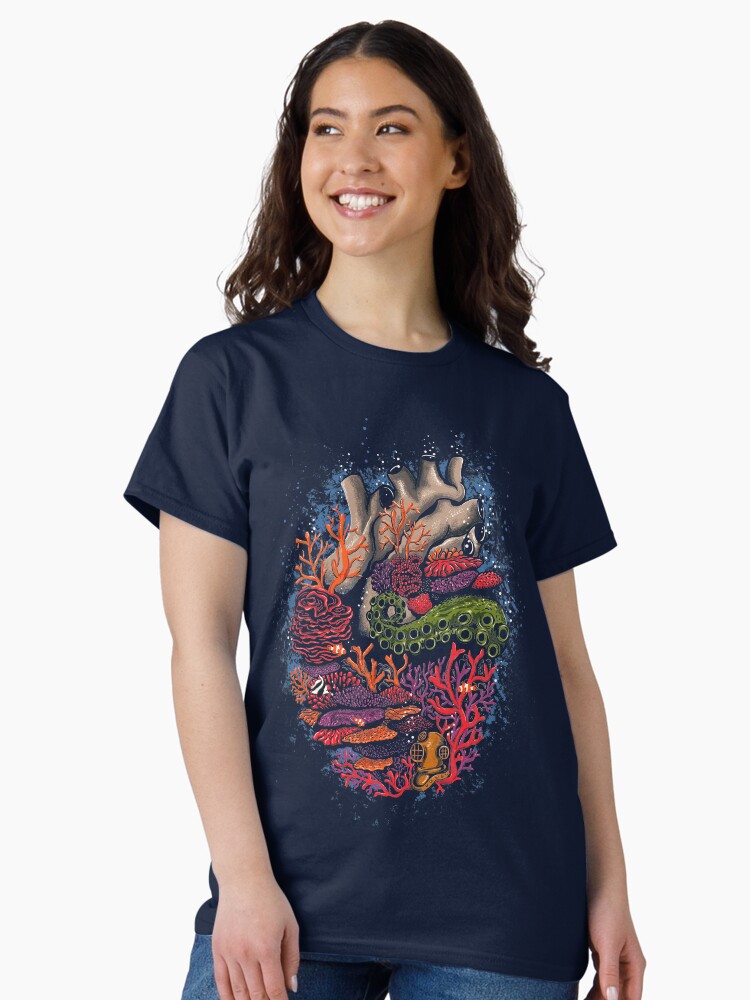 Thumbnail 2 of 7, Classic T-Shirt, heart of the sea designed and sold by motymotymoty.