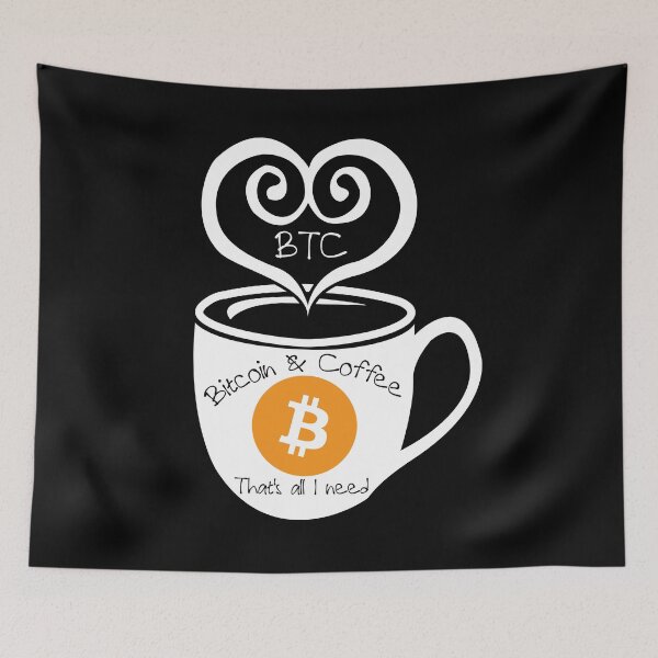Item preview, Bitcoin and Coffee That's All I Need  designed and sold by Bitcoin-Fashion.