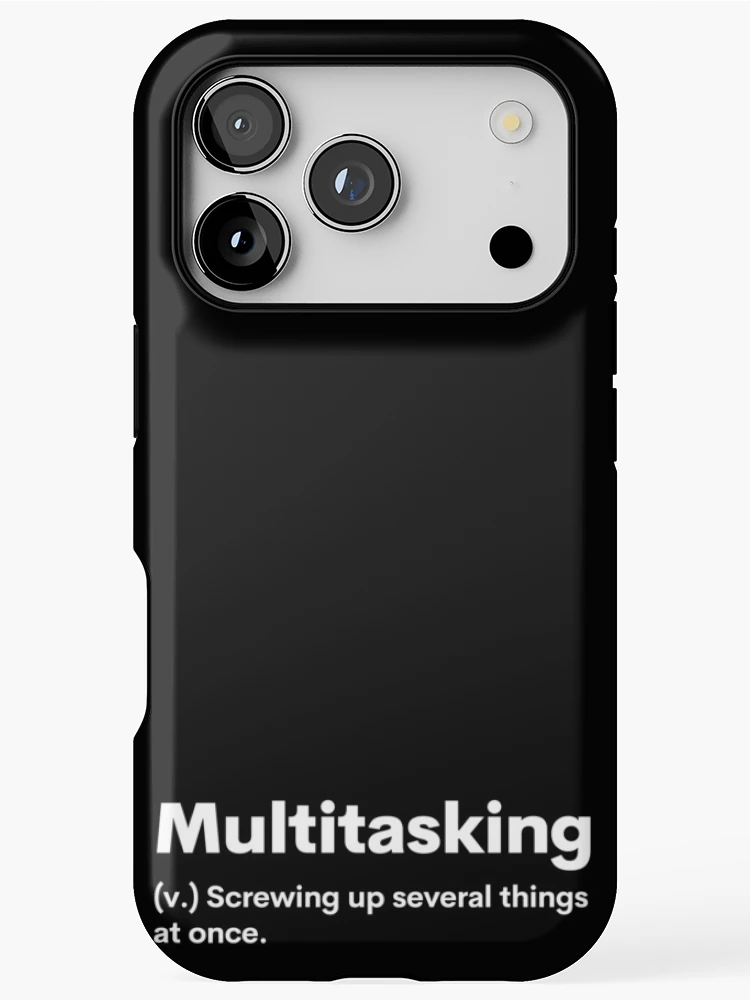 Thumbnail 1 of 4, iPhone Case, Multitasking Definition designed and sold by Valuential.