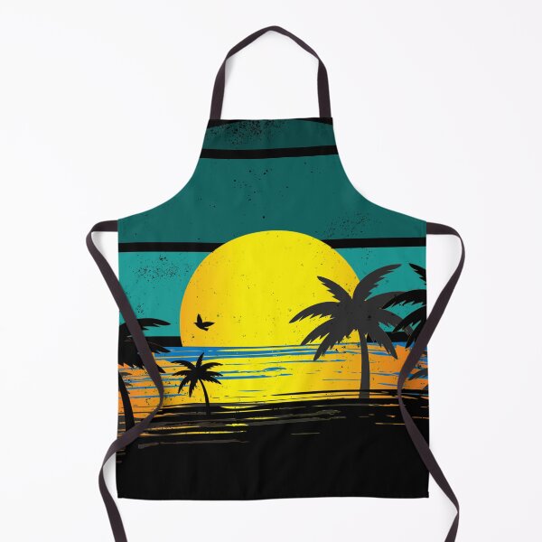 Item preview, Retro Colors/Feel Sunset Palm Trees-Distressed-3 designed and sold by BLACKSUN-SHOP.