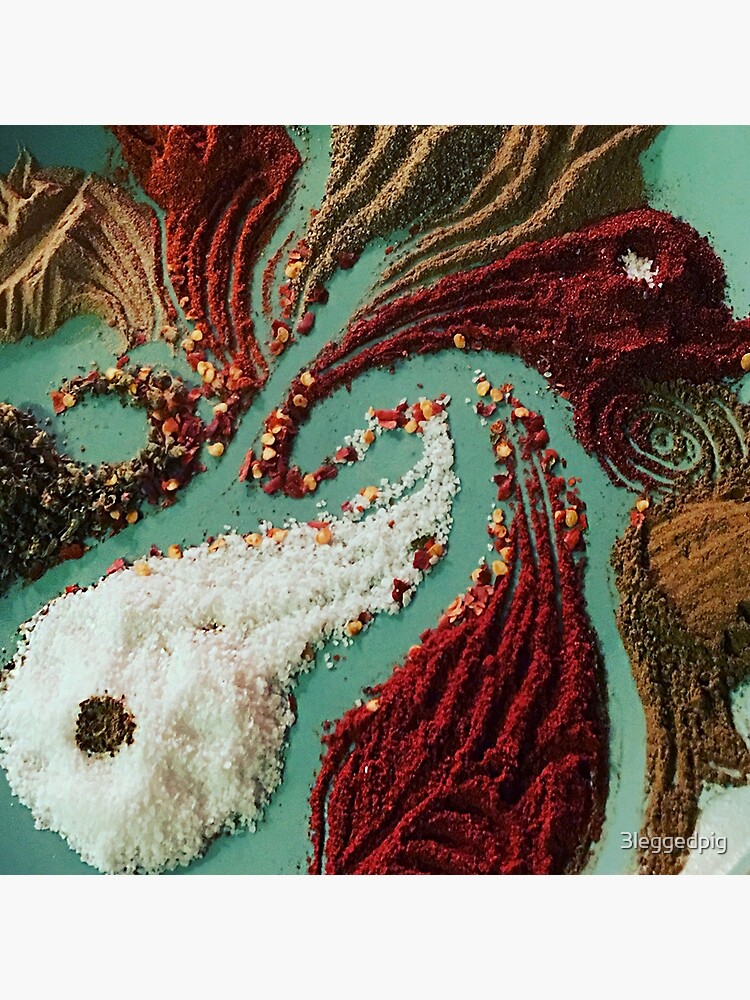 Thumbnail 3 of 3, Canvas Print, Gumbo Spice zoomed in designed and sold by 3leggedpig.