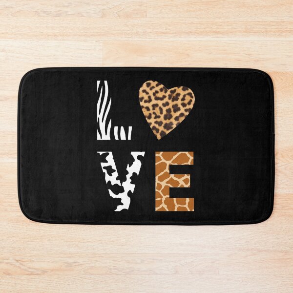 Item preview, Leopard Heart - Love Typography Valentines Day Animal Print designed and sold by AnyKitty.