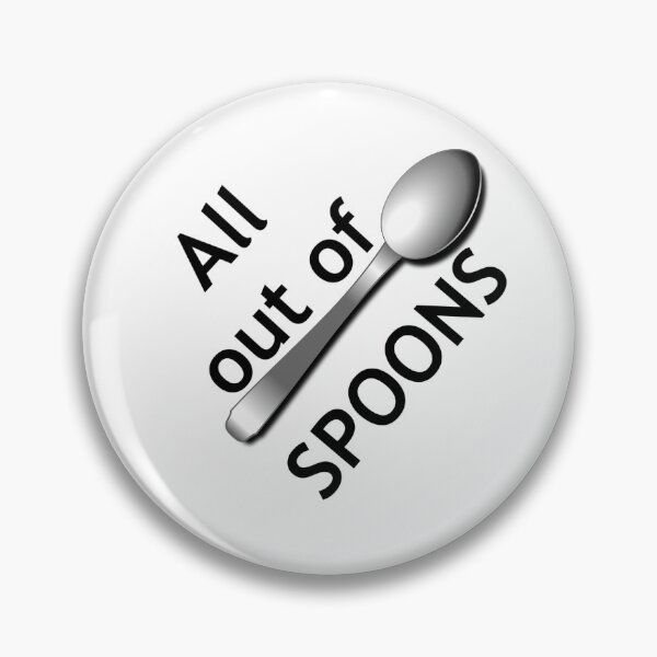 Item preview, All out of spoons designed and sold by Noon-Stickers.