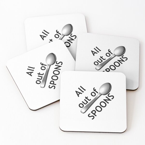 Item preview, All out of spoons designed and sold by Noon-Stickers.