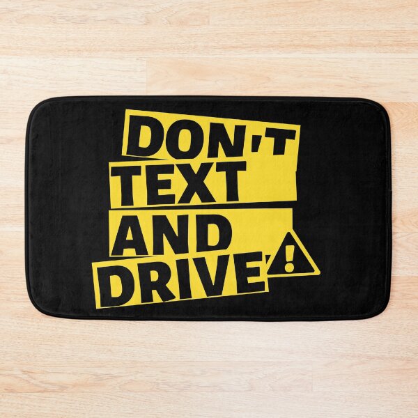 Item preview, Don't Text and Drive Safety Black Yellow designed and sold by RONZk.