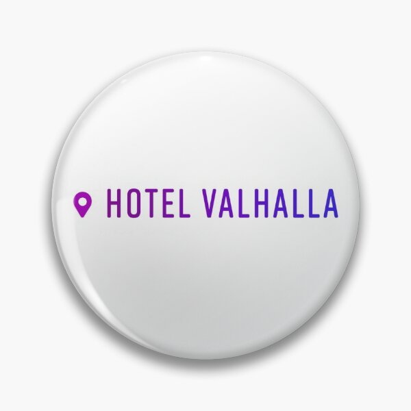 Item preview, Hotel Valhalla Location Sticker designed and sold by VintageBabes.