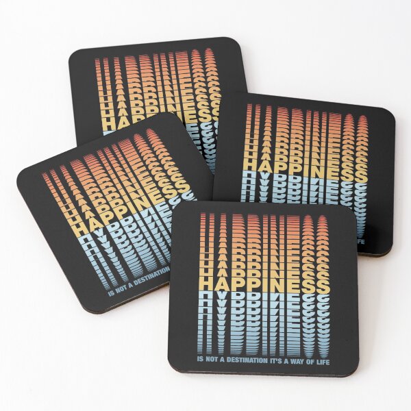 Item preview, HAPPINESS is not a destination its a way of life | Repeated text designed and sold by Petra Becker.