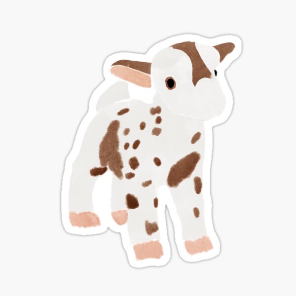 Vista previa del artículo con la obra «cabra acuarela», diseñado y vendido por thestickerbarn.