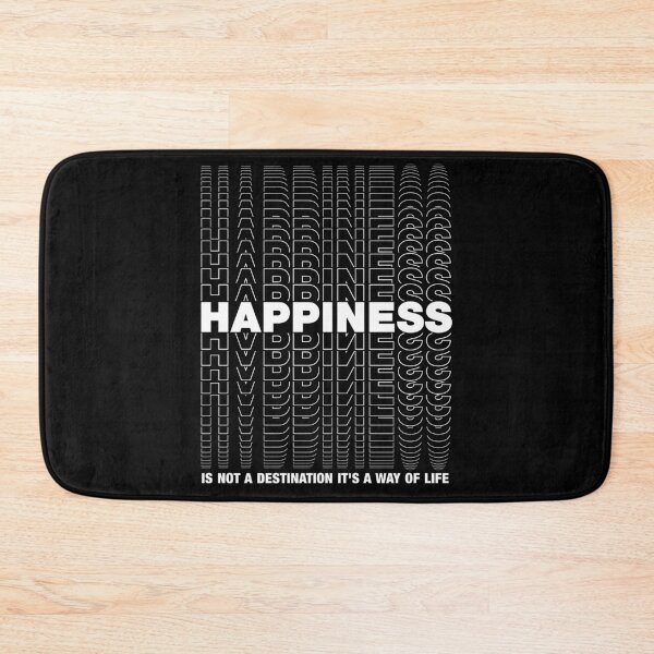 Item preview, HAPPINESS is not a destination its a way of life | Mirror text designed and sold by Petra Becker.