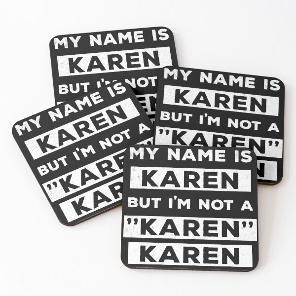 Item preview, My Name Is Karen But I'm Not A Karen Karen Funny Air Quotes designed and sold by d247.