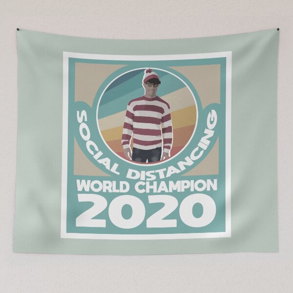 Item preview, Social Distancing Champion - 2020  designed and sold by WaltTheAdobeGuy.